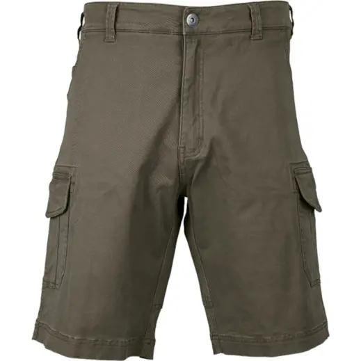 Mens Heritage Multi Pocket Shorts Fatigue Front